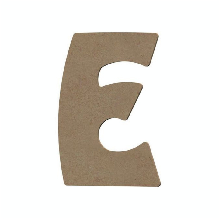 Lettre E en bois médium 15 cm - Aladine - Rougier et Plé