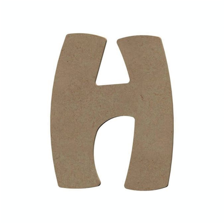 Lettre H en bois médium 15 cm - Aladine - Rougier et Plé