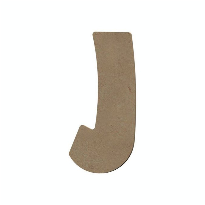 Lettre J en bois médium 15 cm - Aladine - Rougier et Plé