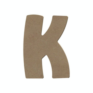 Lettre K en bois médium 15 cm - Aladine - Rougier et Plé