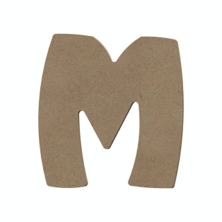 Lettre M en bois médium 15 cm - Aladine - Rougier et Plé
