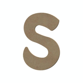 Lettre S en bois médium 15 cm - Aladine - Rougier et Plé