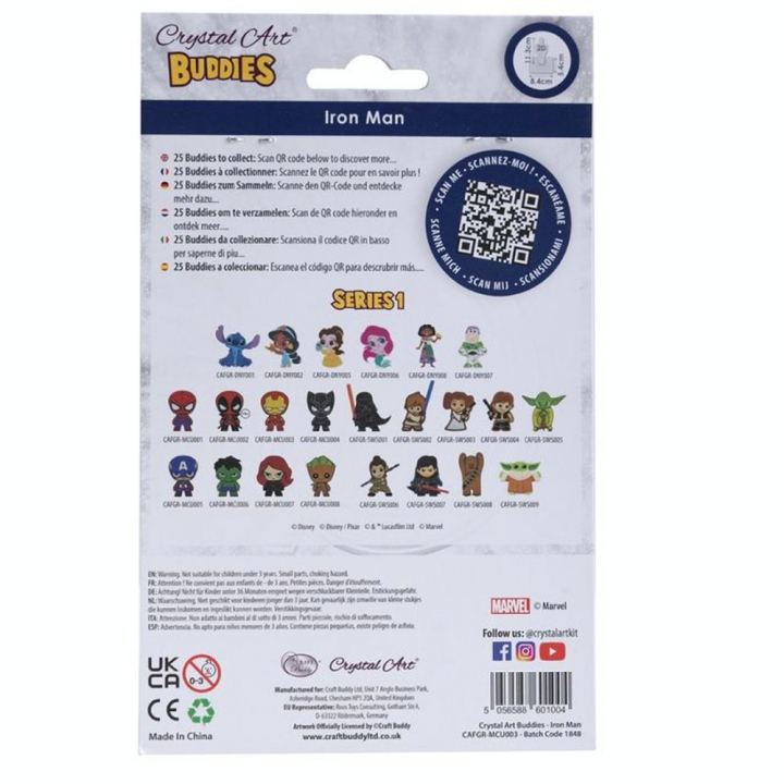 Broderie Diamant Figurine Iron Man - Crystal Art - Rougier et Plé
