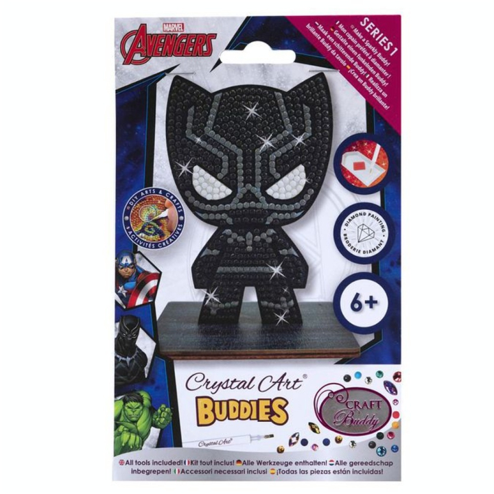 Broderie Diamant Figurine Black Panther - Crystal Art - Rougier et Plé