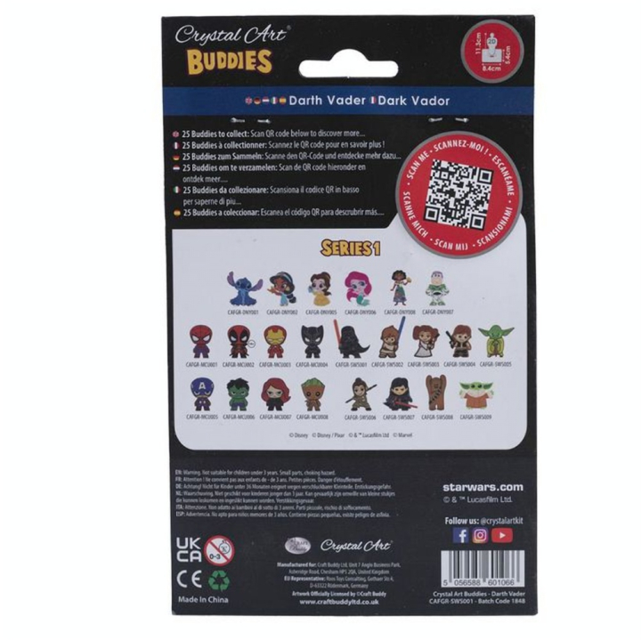 Broderie Diamant Figurine Dark Vador - Crystal Art - Rougier et Plé