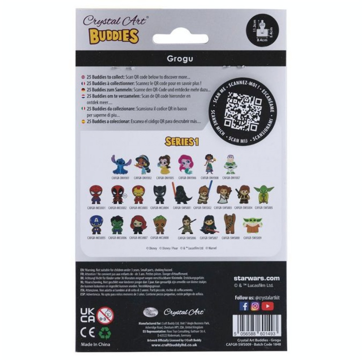 Broderie Diamant Figurine Grogu - Crystal Art - Rougier et Plé