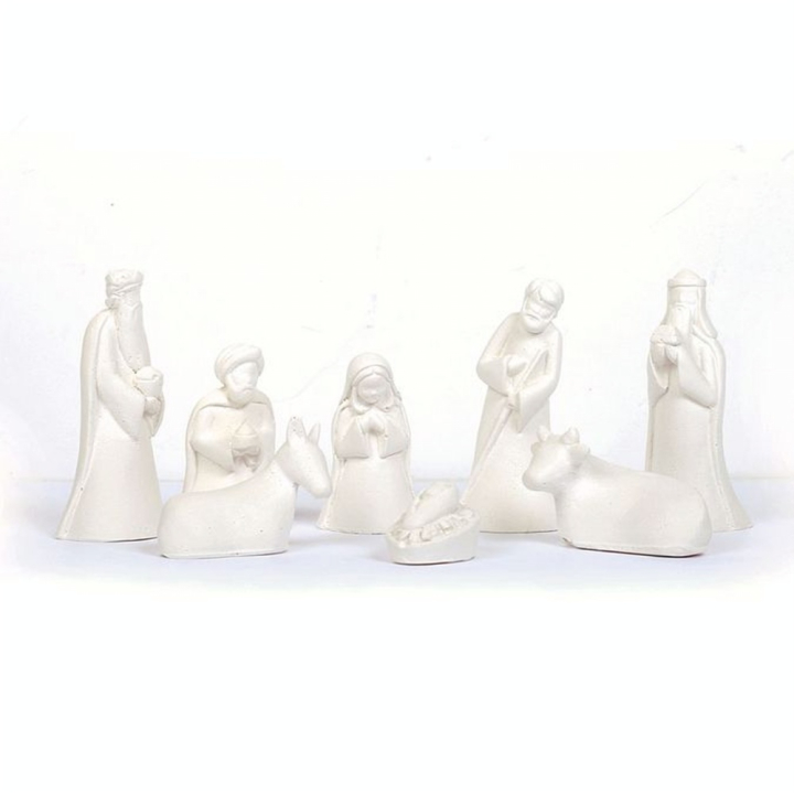 Moule en latex Sujets de crèche x 8 pcs - Graine Créative - Rougier et Plé