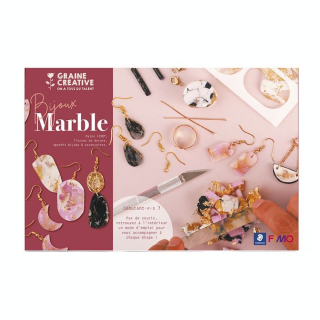 Coffret FIMO Bijoux Marble - Graine Créative - Rougier et Plé