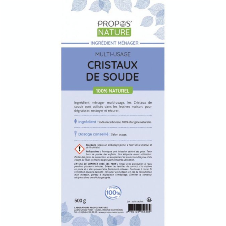 Cristaux de soude 500 g - Joli'Essence - Rougier et Plé