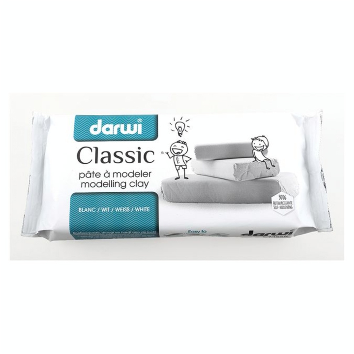 Pâte à modeler Autodurcissante Classic 500 g - Darwi - Rougier et Plé