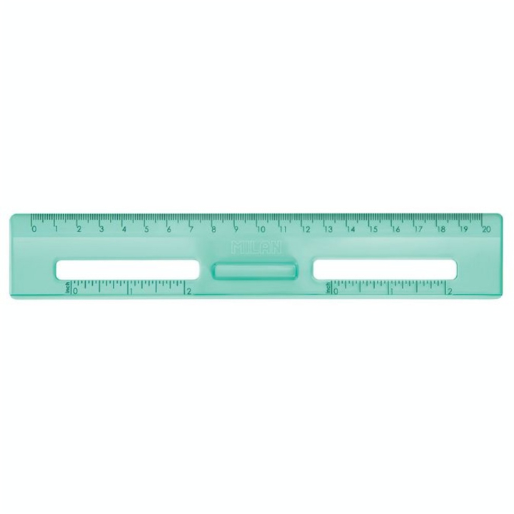 Règle 20 cm New Look Vert transparent - MILAN - Rougier et Plé