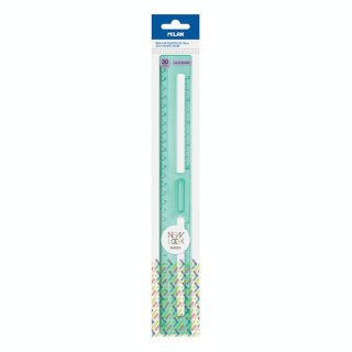 Règle 30 cm New Look Vert transparent - MILAN - Rougier et Plé