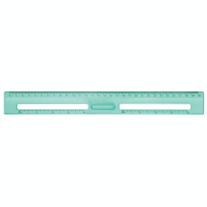Règle 30 cm New Look Vert transparent - MILAN - Rougier et Plé