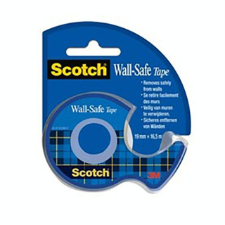 Ruban adhésif Repositionnable 16.5 m x 19 mm Wall-Safe - Scotch - Rougier et Plé