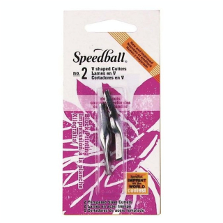 Gouge Linogravure N°2 Grand V 2 pcs - Speedball - Rougier et Plé