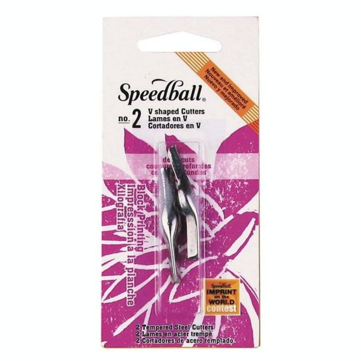 Gouge Linogravure N°2 Grand V 2 pcs - Speedball - Rougier et Plé