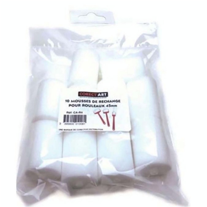 Mousse de recharge pour Rouleaux 45 mm 10 pcs - Corect Art - Rougier et Plé