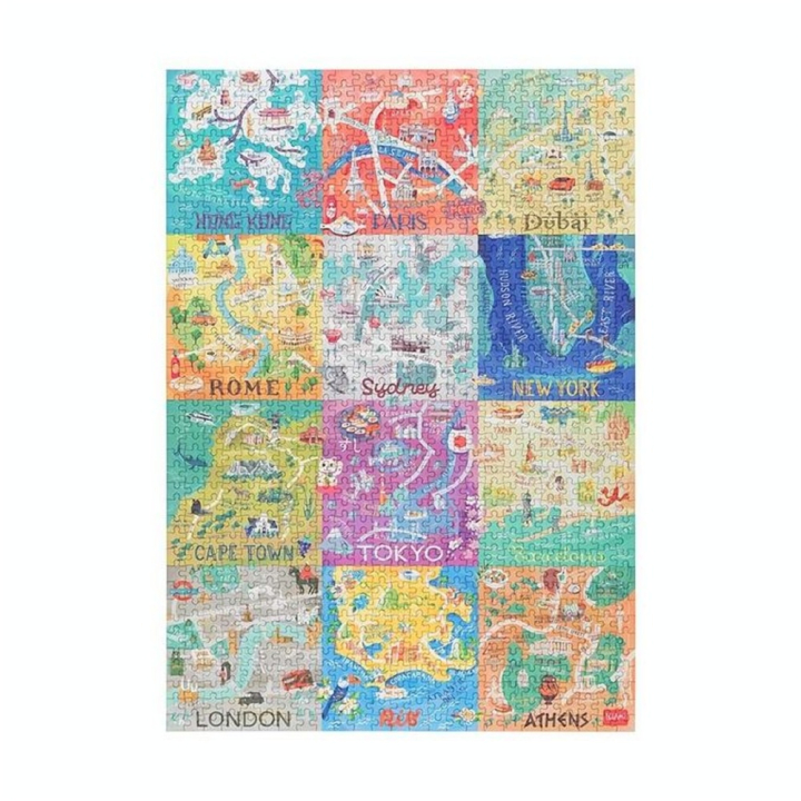 Puzzle 1000 pièces World Cities - Legami - Rougier et Plé