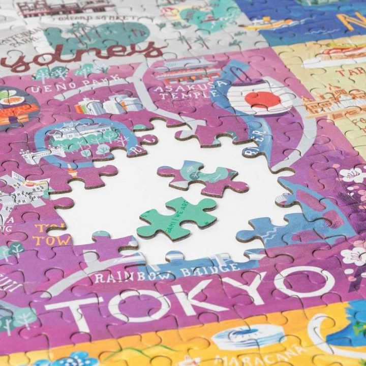 Puzzle 1000 pièces World Cities - Legami - Rougier et Plé