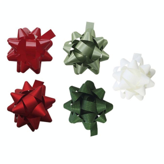 Nœud cadeau Étoile ø 5 cm Noël traditionnel - Clairefontaine - Rougier et Plé