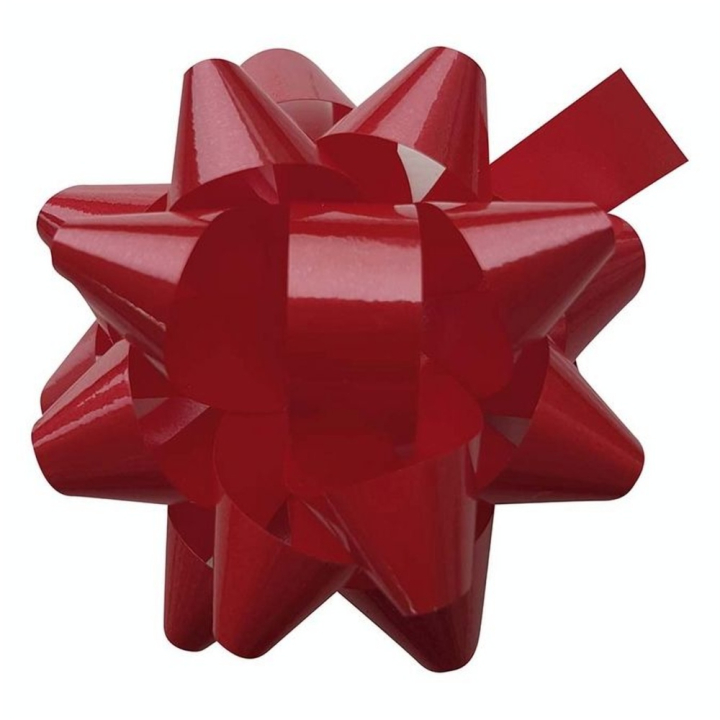 Nœud cadeau Étoile ø 5 cm Noël traditionnel - Clairefontaine - Rougier et Plé