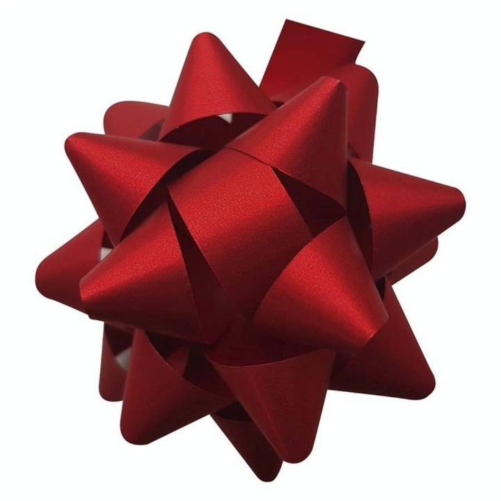 Nœud cadeau Étoile ø 5 cm Noël traditionnel - Clairefontaine - Rougier et Plé