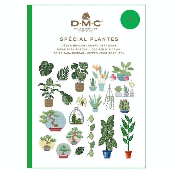 Livre Idées à broder Spécial Plantes - DMC - Rougier et Plé