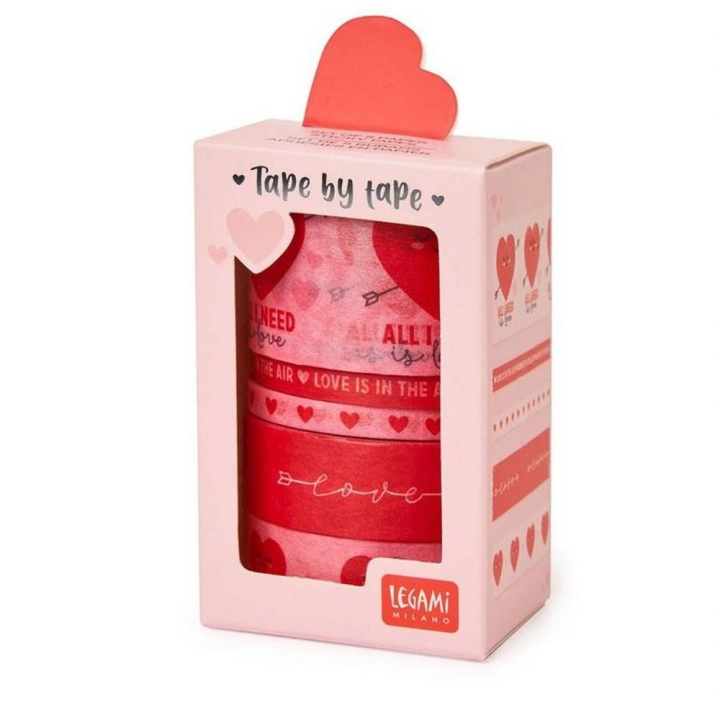 Washi Tape 5 m 5 pcs Cœur - Legami - Rougier et Plé