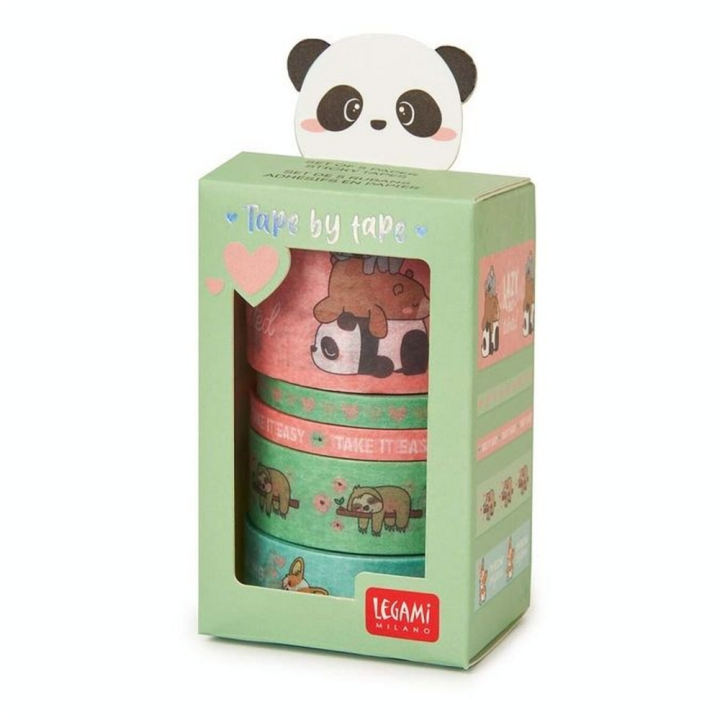 Washi Tape 5 m 5 pcs Animaux mignons - Legami - Rougier et Plé