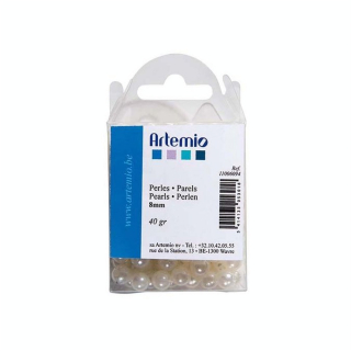 Perle Ivoire nacré ø 8 mm 40 g - Artemio - Rougier et Plé
