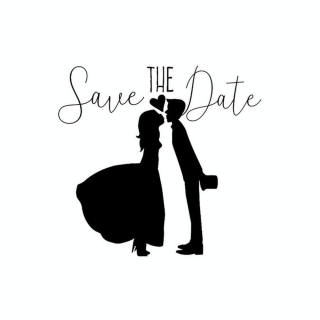 Tampon en bois Couple Save the date - Aladine - Rougier et Plé