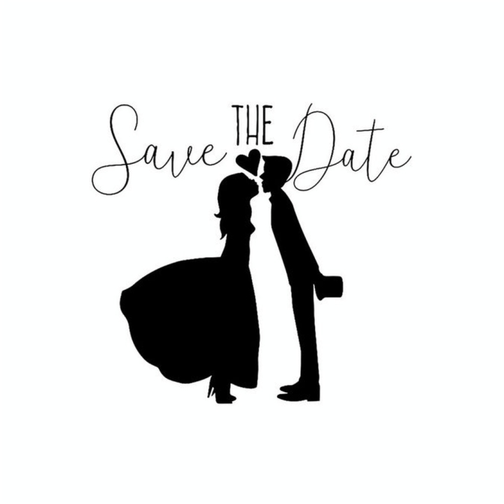 Tampon en bois Couple Save the date - Aladine - Rougier et Plé