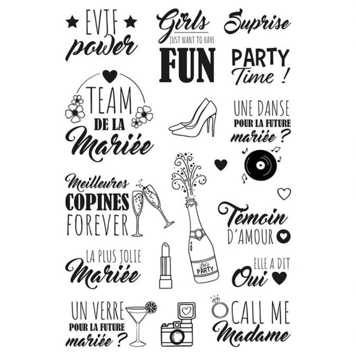 Tampon en mousse Wedding planner EVJF - Aladine - Rougier et Plé