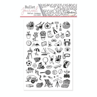 Tampon Stampo Bullet journal Plein air 54 pcs - Aladine - Rougier et Plé
