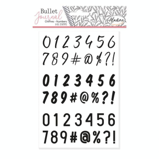 Tampon Stampo Bullet journal Chiffres 45 pcs - Aladine - Rougier et Plé