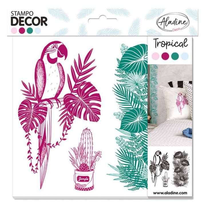 Tampons Stampo décor Tropical - Aladine - Rougier et Plé