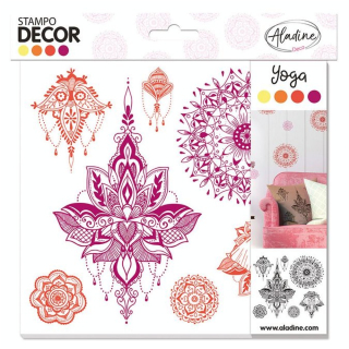 Tampons Stampo décor Yoga - Aladine - Rougier et Plé