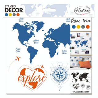 Tampons Stampo décor Road trip - Aladine - Rougier et Plé