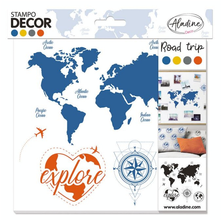Tampons Stampo décor Road trip - Aladine - Rougier et Plé