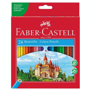 Crayons de couleur Château 24 pcs - Faber-Castell - Rougier et Plé