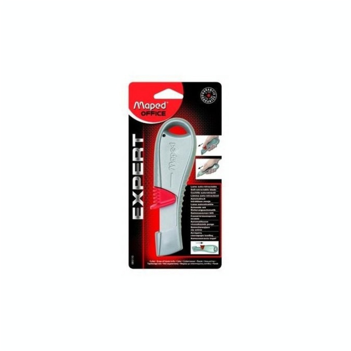 Cutter Expert lame 61 mm trapézoïdal Auto-retractable - Maped - Rougier et Plé