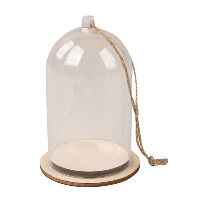 Cloche en plastique + socle - Rayher - Rougier et Plé