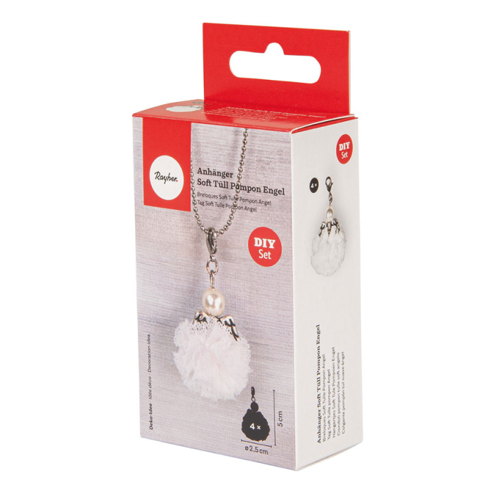 Kit Bijou Breloques Soft Tulle Pompon Anges - Rayher - Rougier et Plé