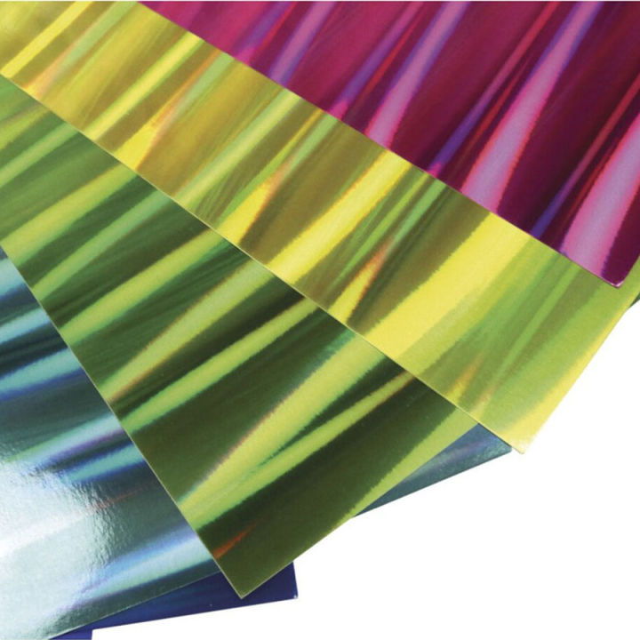 Papiers à effet hologramme mix A4 x 8 pcs - Rayher - Rougier et Plé