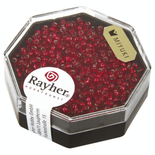Perles de rocaille Miyuki Premium garniture argent 2,2 mm - Rayher - Rougier et Plé