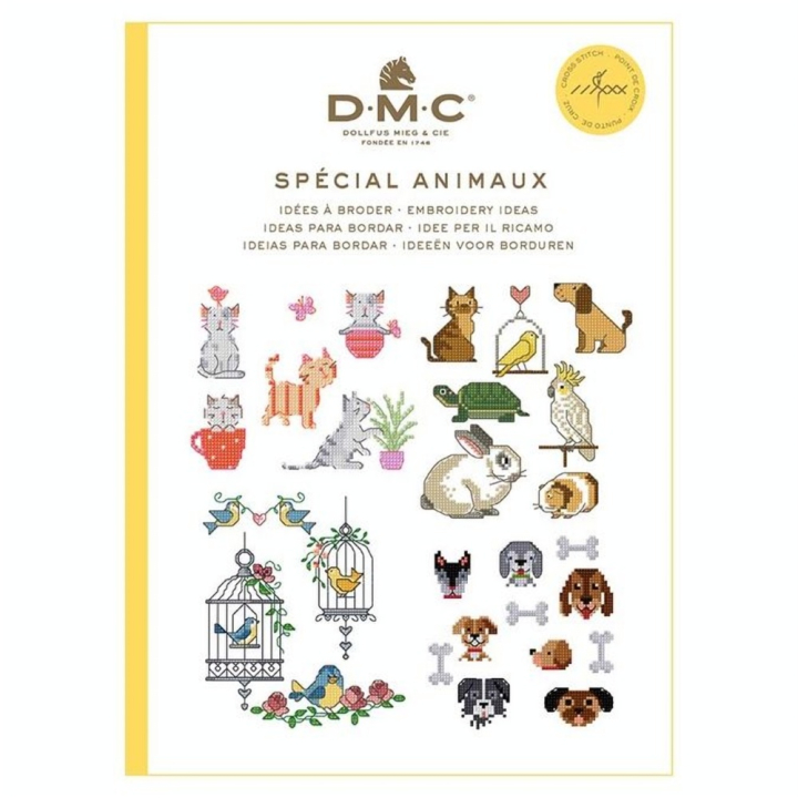 Mini Livre Point de croix Spécial Animaux - DMC - Rougier et Plé