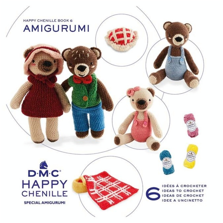 Livre Happy Chenille n°6  Les oursons - DMC - Rougier et Plé