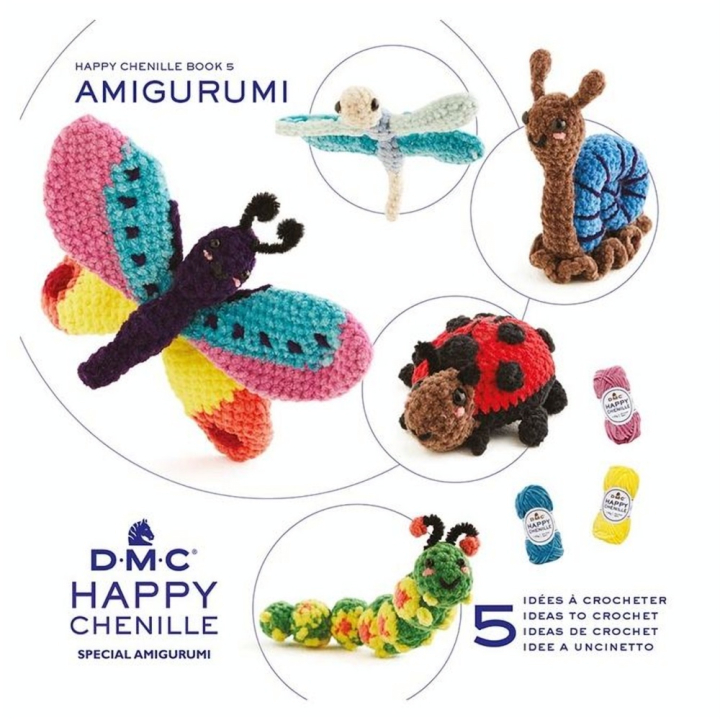 Livre Happy Chenille n°5 Les insectes - DMC - Rougier et Plé