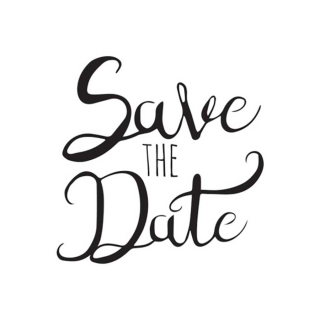 Tampon bois Save the Date 4 x 4 cm - Aladine - Rougier et Plé