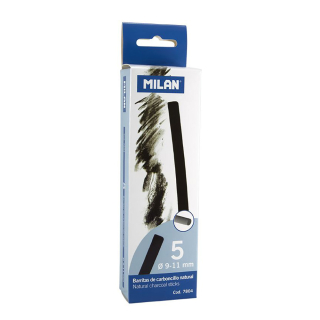 Fusain naturel ø 9-11 mm 5 pcs - MILAN - Rougier et Plé